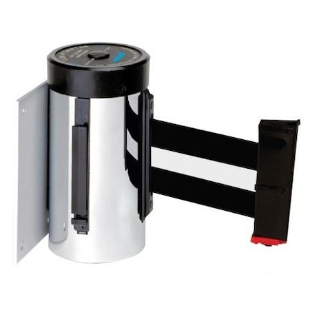 Accuform WALL MOUNT RETRACTABLE BELT TAPE PRT404BKWT PRT404BKWT